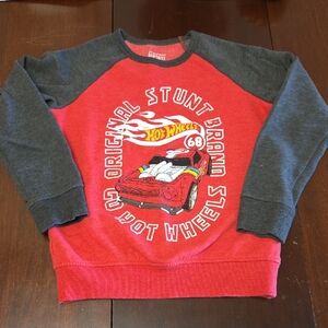 Jumping Beans Red and Gray Hot Wheels Sweatshirt